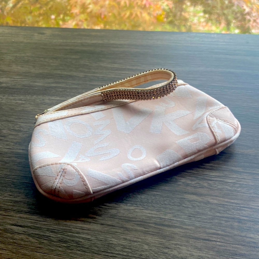Champagne Pink Swarovski Wristlet with dust bag